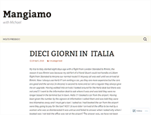 Tablet Screenshot of mangiamo.co.uk